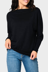 Slouchy Luxe Open Neck Sweater From Gibsonlook