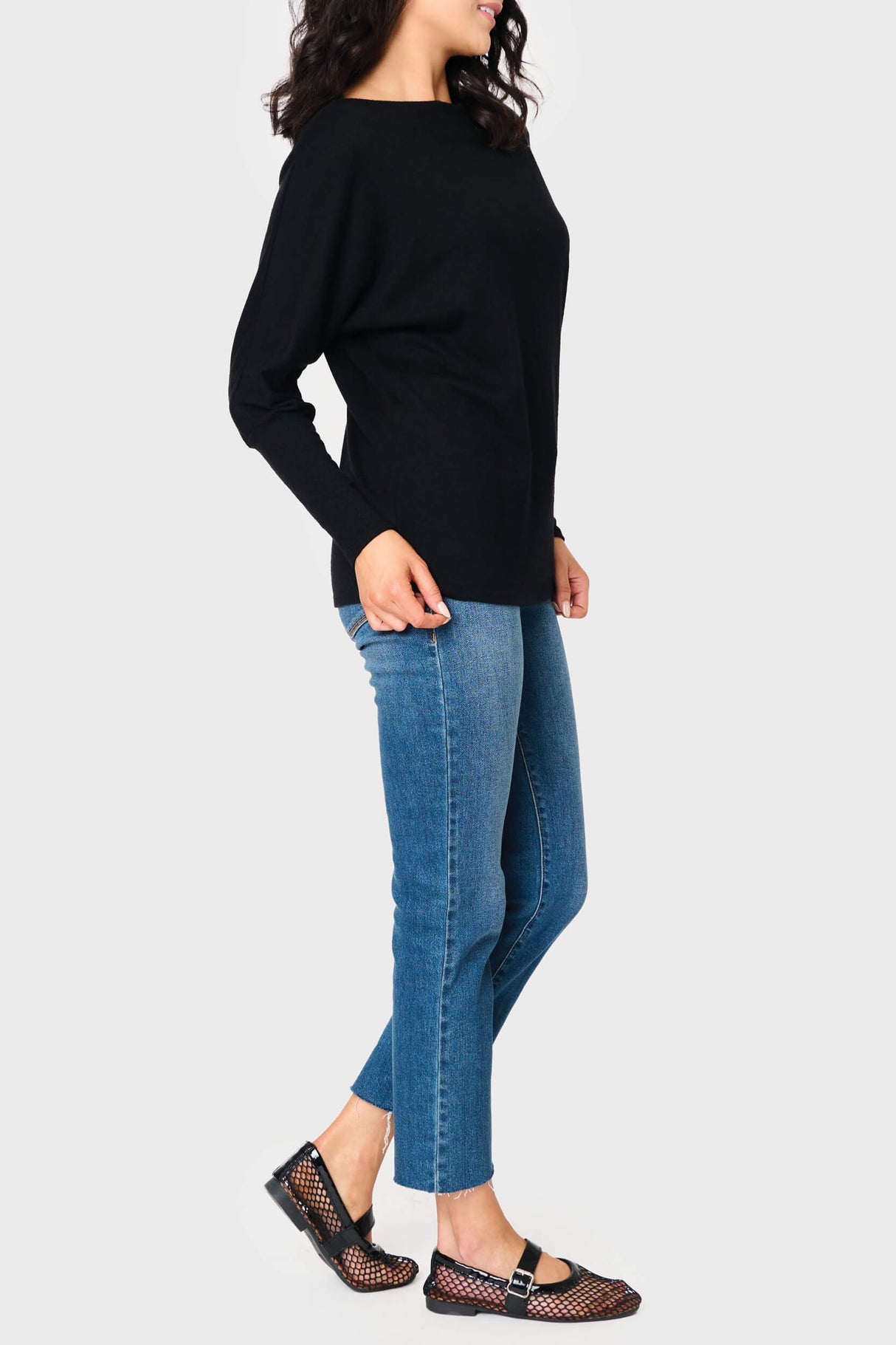Slouchy Luxe Open Neck Sweater From Gibsonlook