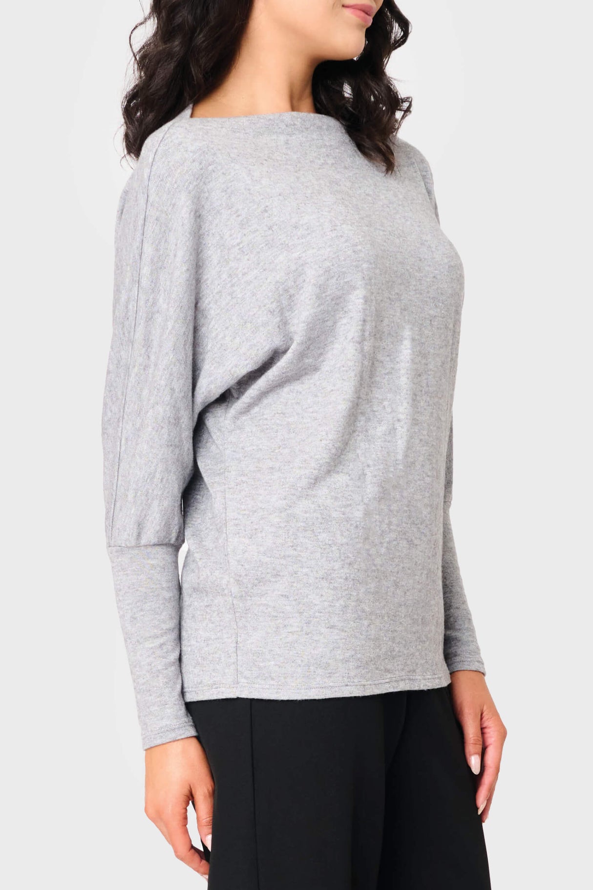 Slouchy Luxe Open Neck Sweater From Gibsonlook