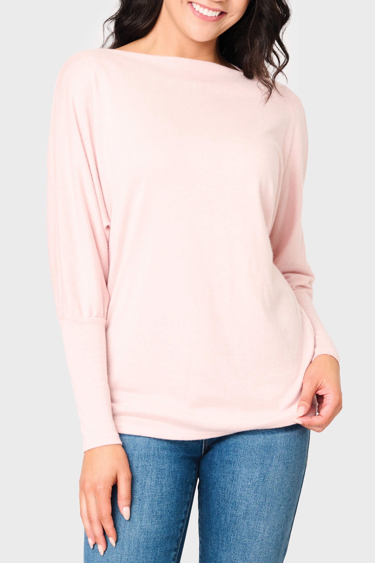 Slouchy Luxe Open Neck Sweater From Gibsonlook