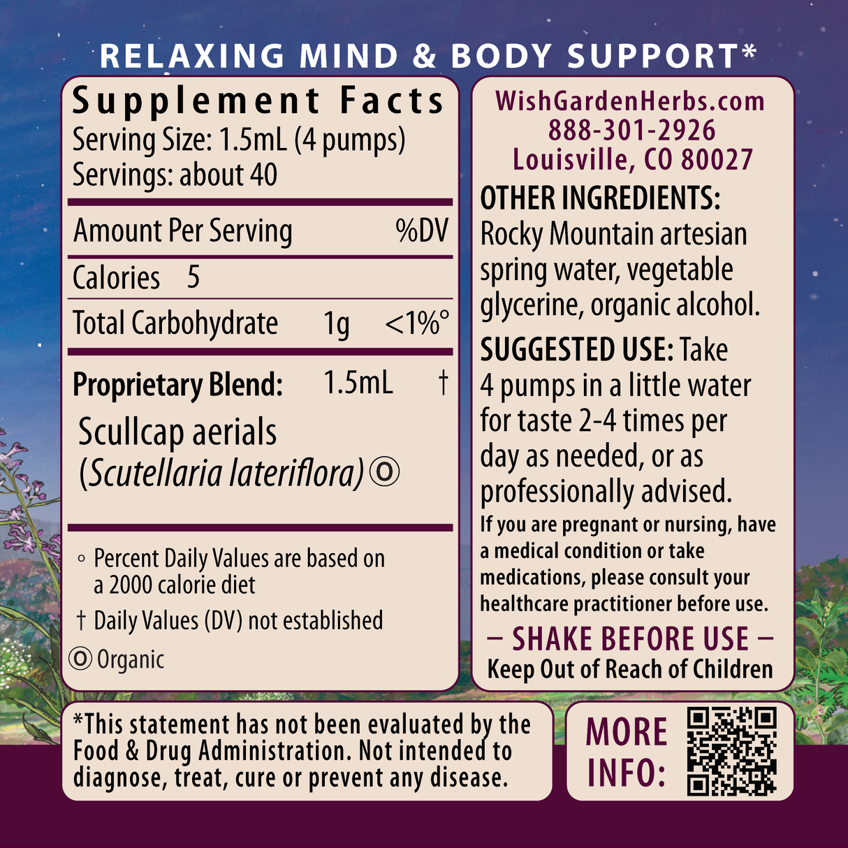 Scullcap from WishGarden Herbs