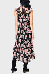 Sweetheart Pin Dot Flutter Sleeve Dress from Gibsonlook