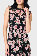 Sweetheart Pin Dot Flutter Sleeve Dress from Gibsonlook