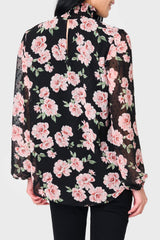 Sophia Smocked Neck Blouse from Gibsonlook