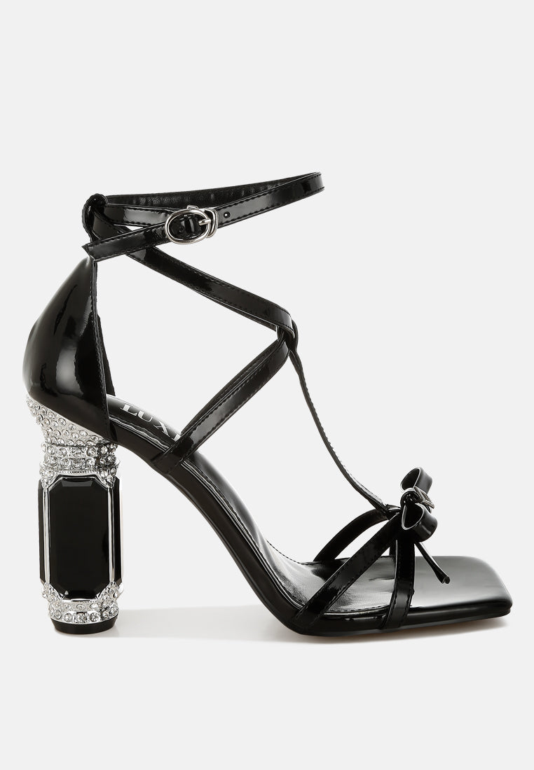 Affluence Jeweled High Heel Sandals from London Rag International
