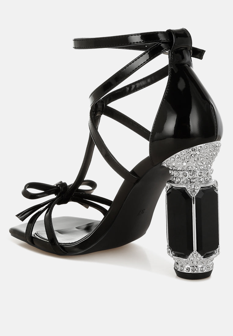 Affluence Jeweled High Heel Sandals from London Rag International
