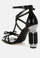 Affluence Jeweled High Heel Sandals from London Rag International