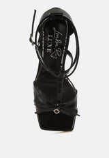 Affluence Jeweled High Heel Sandals from London Rag International