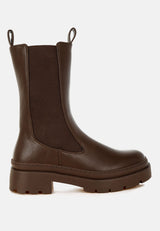 Jolt Elasticated Gussets Lug Sole Boots from London Rag International