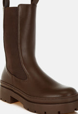 Jolt Elasticated Gussets Lug Sole Boots from London Rag International