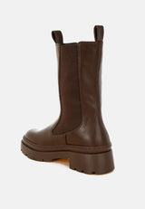 Jolt Elasticated Gussets Lug Sole Boots from London Rag International