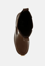 Jolt Elasticated Gussets Lug Sole Boots from London Rag International