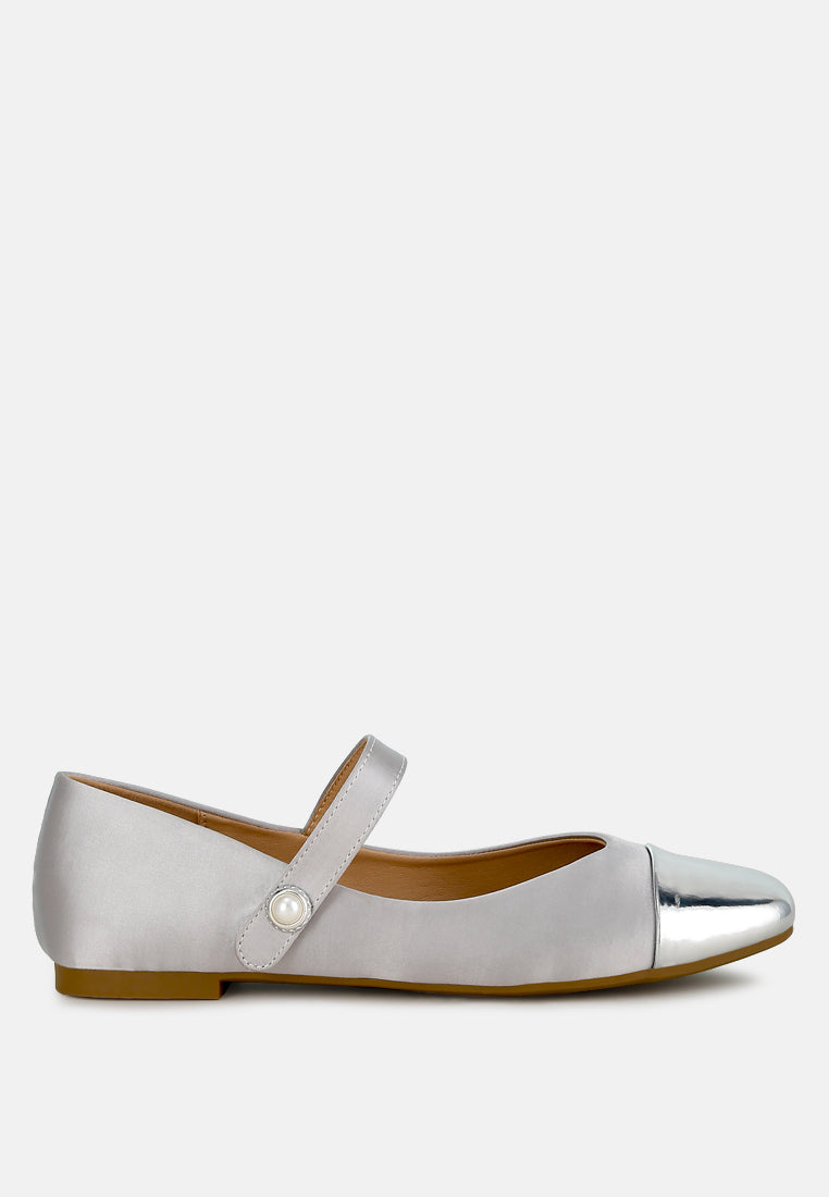 Albi Patent Toe Cap Satin Mary  from London Rag International