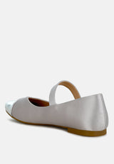 Albi Patent Toe Cap Satin Mary  from London Rag International
