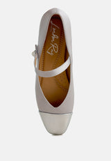 Albi Patent Toe Cap Satin Mary  from London Rag International