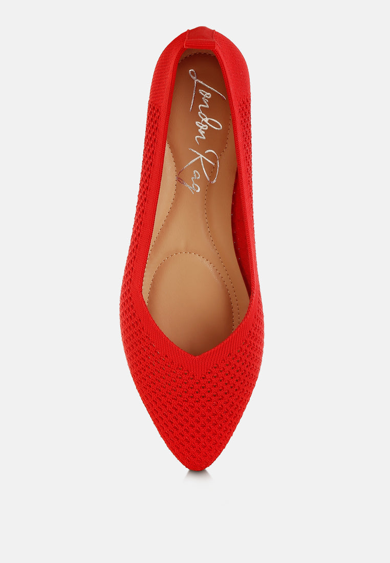 Selaris Fly Knit Slip On Ballerinas from London Rag International