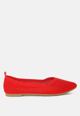 Selaris Fly Knit Slip On Ballerinas from London Rag International