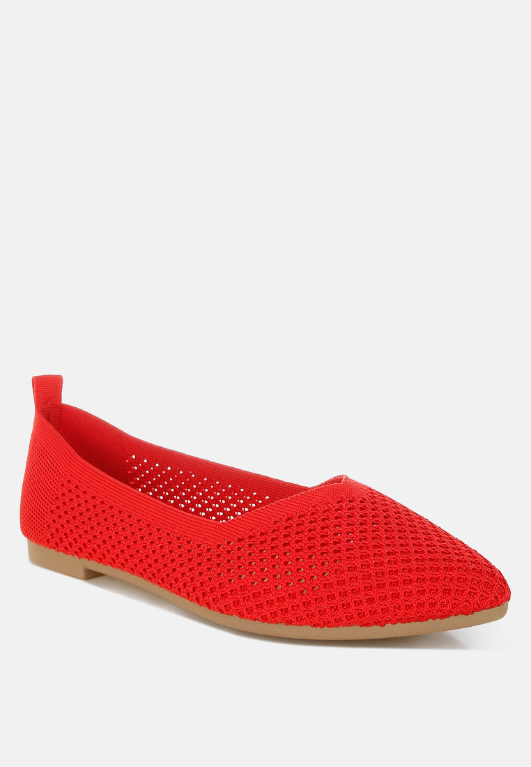 Selaris Fly Knit Slip On Ballerinas from London Rag International