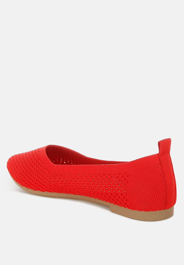 Selaris Fly Knit Slip On Ballerinas from London Rag International