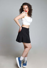 Ena Rhinestone Embellished Denim Sneakers from London Rag International from London Rag International