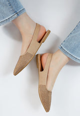 Jarisa Rhinestones Embellished Slingback Mules from London Rag International