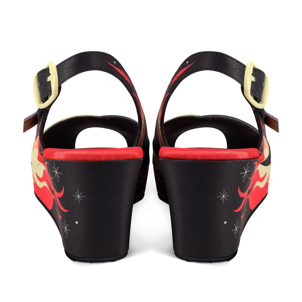 Chocolaticas® She's On Fire Women's Sandal From Hot Chocolate Design