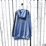 'SHH' PAINTED HOODIE from Wren + Glory