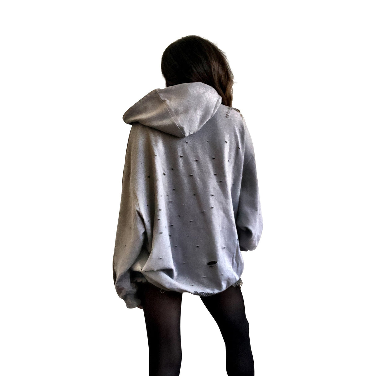'SHH' PAINTED HOODIE from Wren + Glory