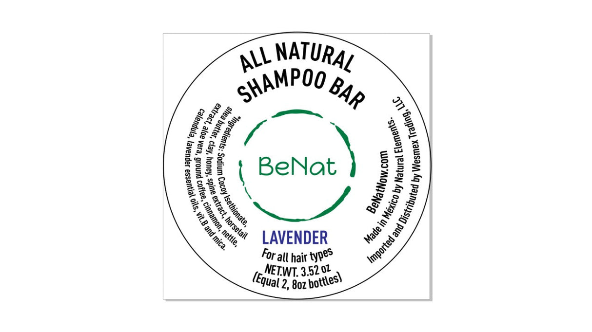 All-Natural Shampoo Bar. Plastic-Free from BeNat