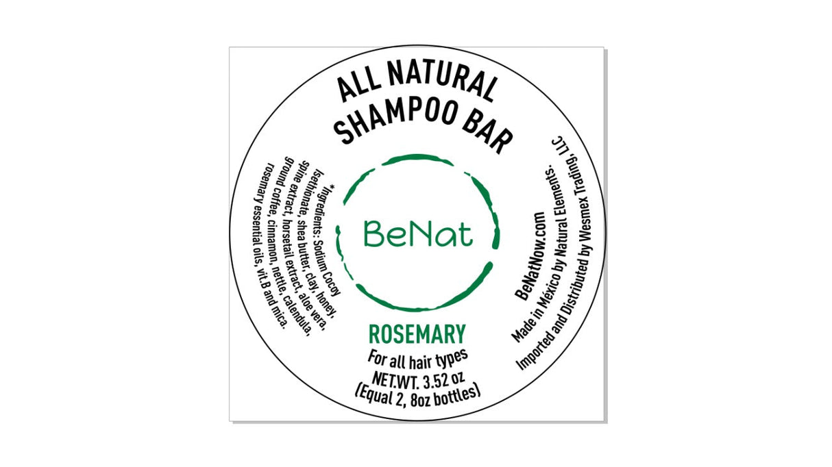 All-Natural Shampoo Bar. Plastic-Free from BeNat