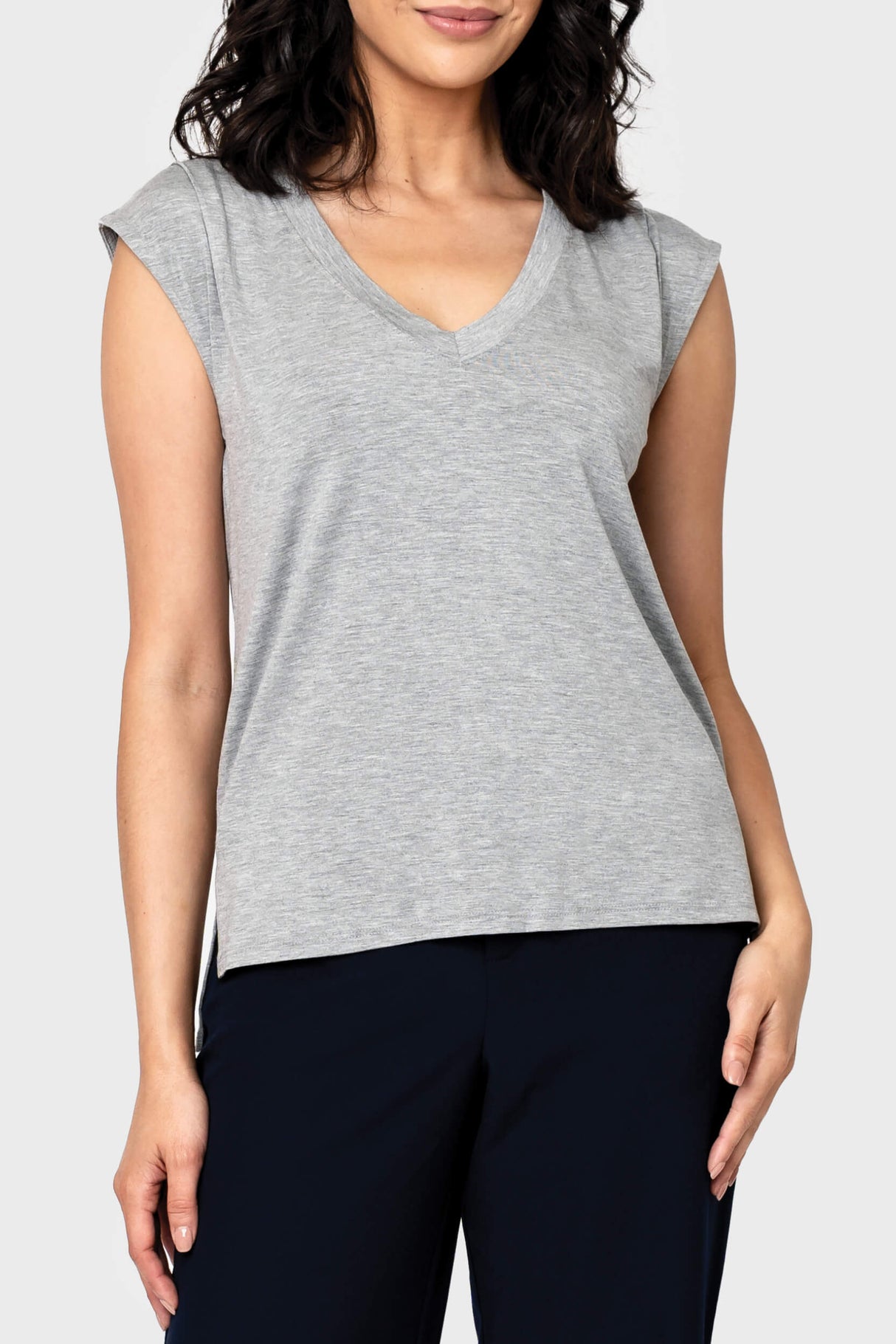 The Favorite Luxe Essentials V-neck Tee from Gibsonlook