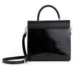 SIMONE - Black Vegan Leather Handbag from Gunas New York