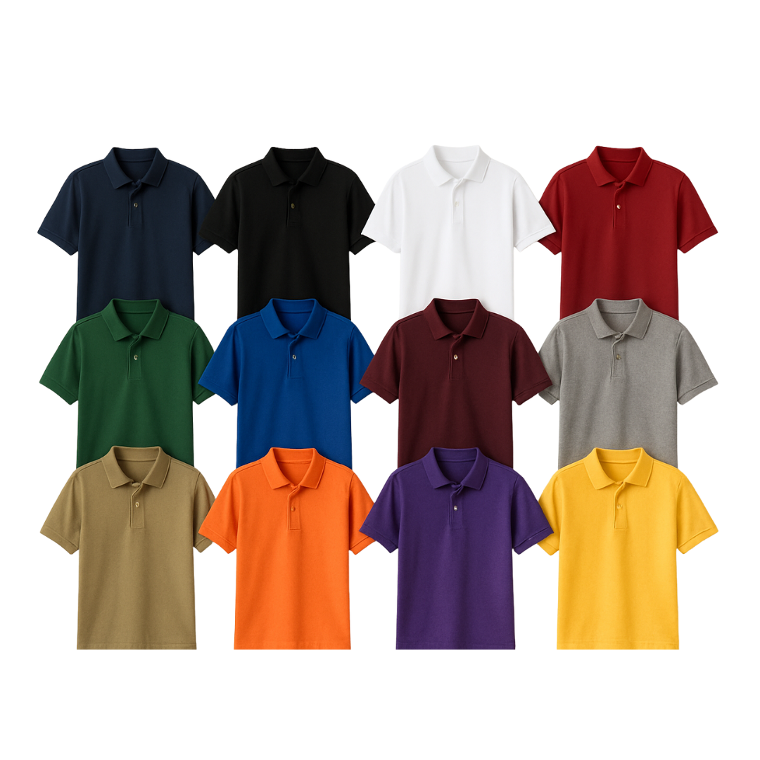 Mens Polo Shirts 5 Pack Assorted Colors M-2XL from PremiumBrandGoods