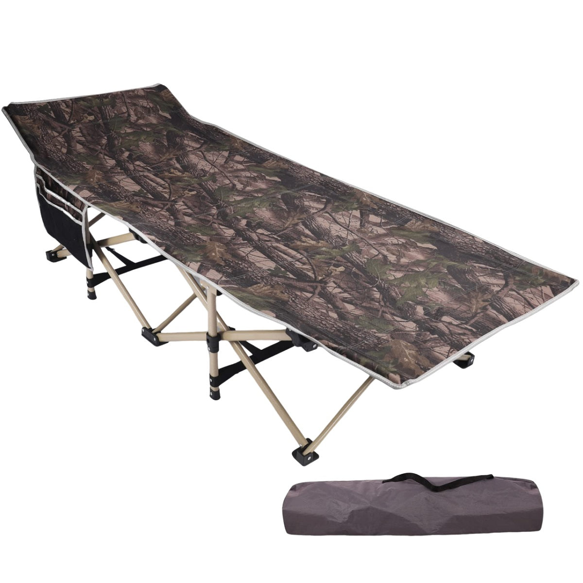 Folding Camping Cots for Adults Heavy Duty, Blue Grey From Redcamp