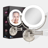 Lexington Lighted Wall Mounted Makeup Mirror with Magnification from Zadro