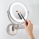 Lexington Lighted Wall Mounted Makeup Mirror with Magnification from Zadro