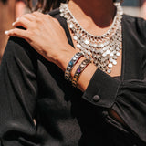 Moon Phases Cuff Bracelet | Amethyst from Hiouchi Jewels