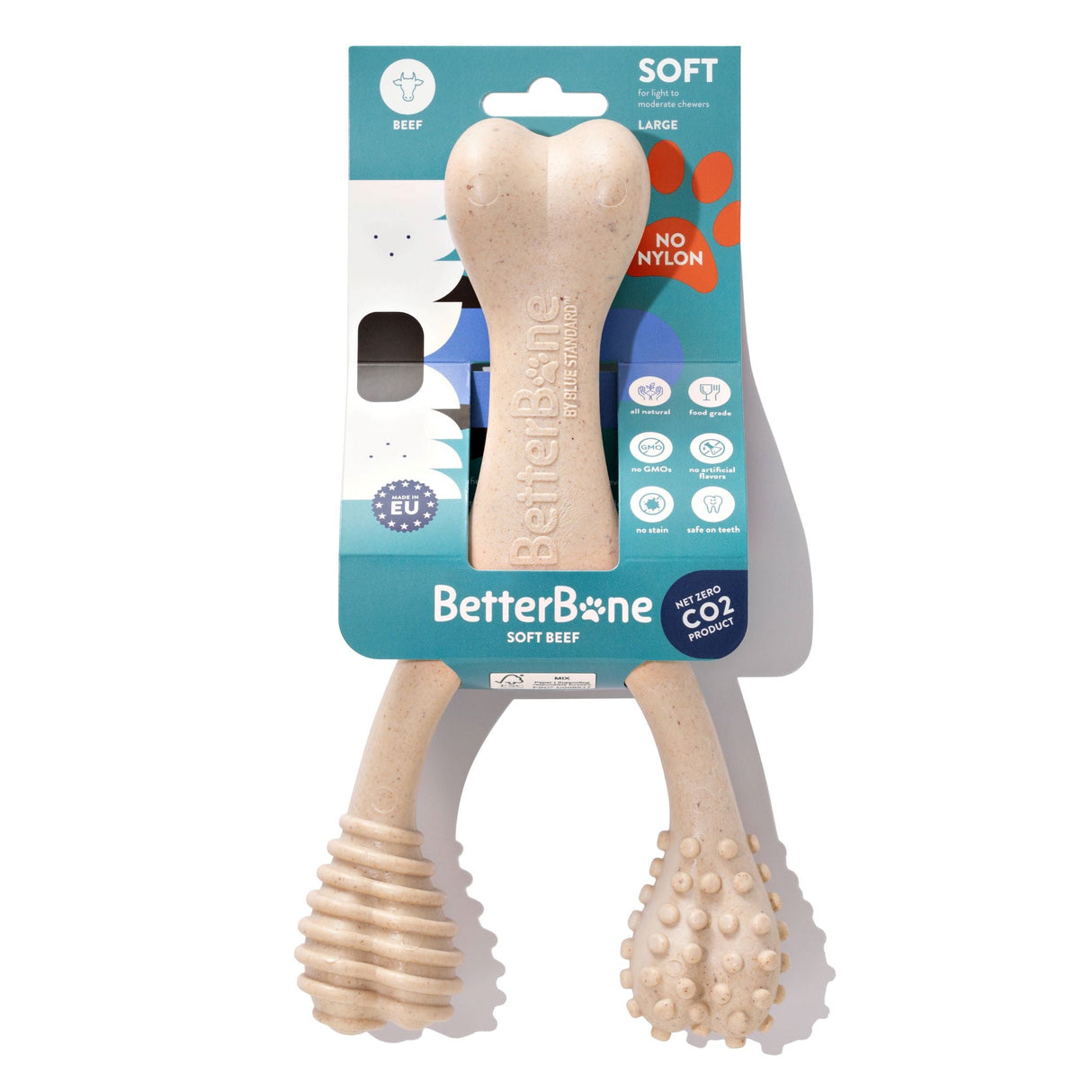 BetterBone SOFT Durability CHEW TOY: Natural Ingredients, Perfet for Teething Puppies, Senior Dogs & Gentle Chewers from BetterBone All Natural Eco-Friendly Dog Chews & Bones