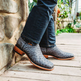 Soto Boots Mens Out of the Wild Black Ostrich Print Boots H50031 from Soto Boots