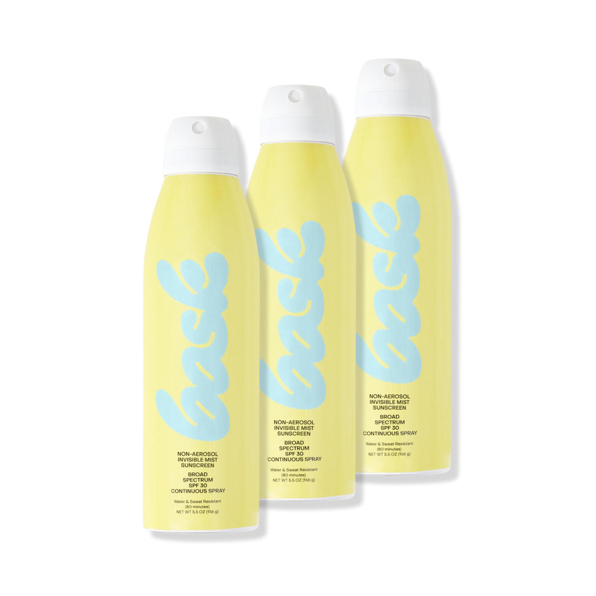 SPF 30 Non-Aerosol Spray 3-Pack from Bask Suncare