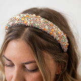 All that Glitters Headband - Teal + Orange From Headbands of Hope