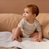 Short Sleeve Bodysuit - Chamomile Blooms Print from Manymoons