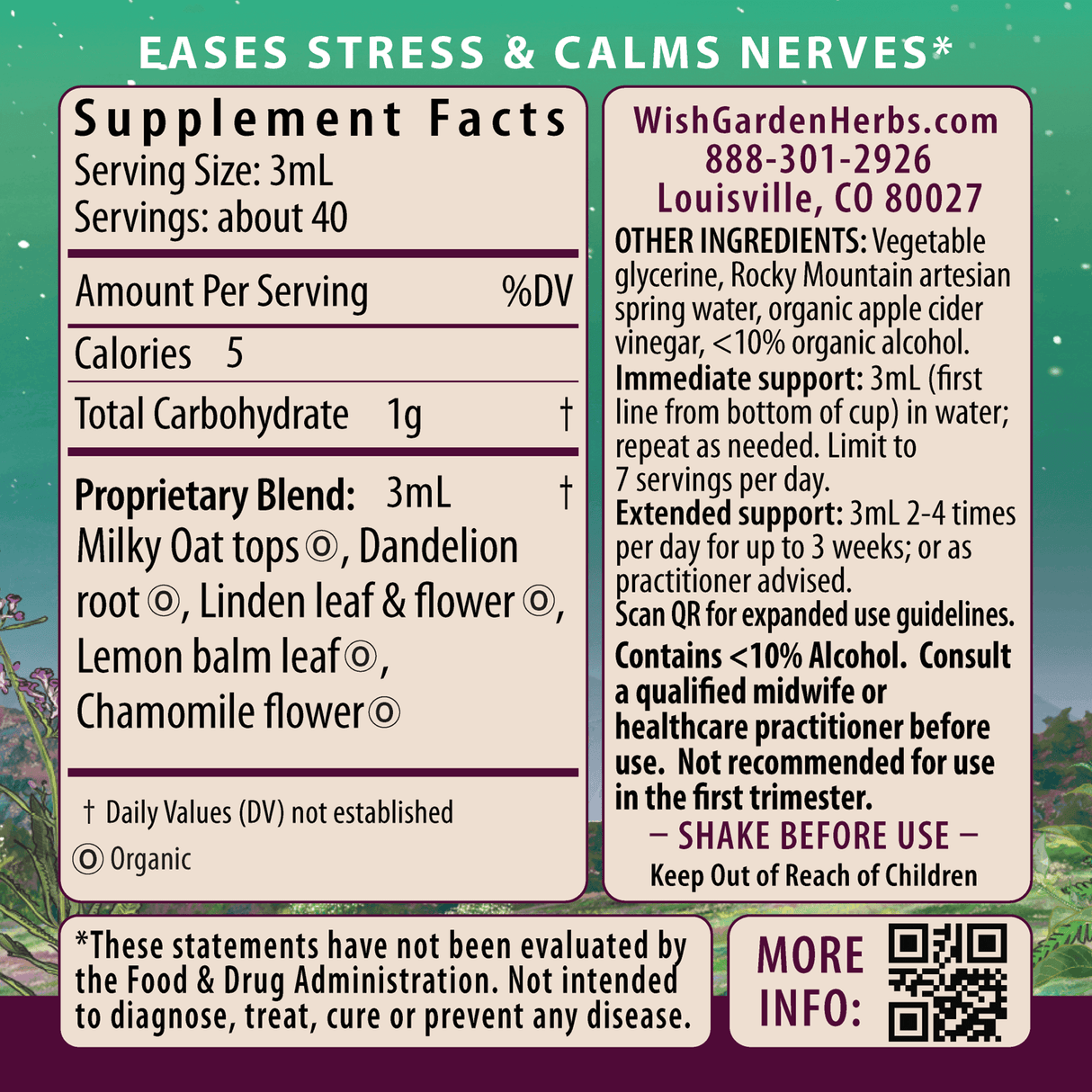 Stress Release Tension Tamer for Pregnancy from WishGarden Herbs