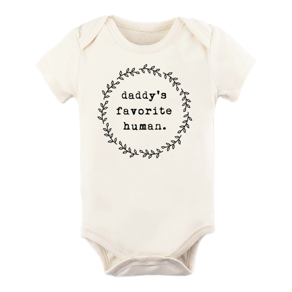 Daddy's Favorite Human - Organic Cotton Bodysuit From Tenth & Pine