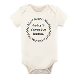 Daddy's Favorite Human - Organic Cotton Bodysuit From Tenth & Pine
