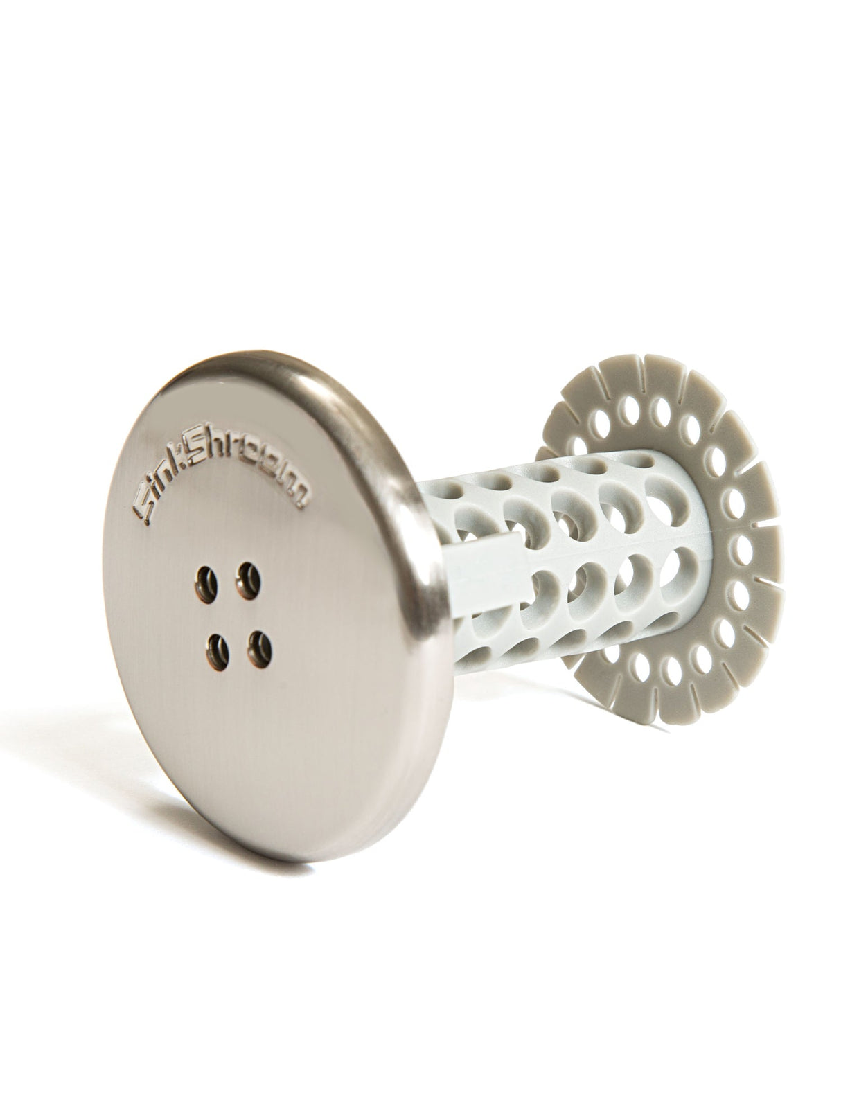 SinkShroom (Nickel Edition) The Hair Catcher That Prevents Clogged Bathroom Sink Drains from TubShroom.com