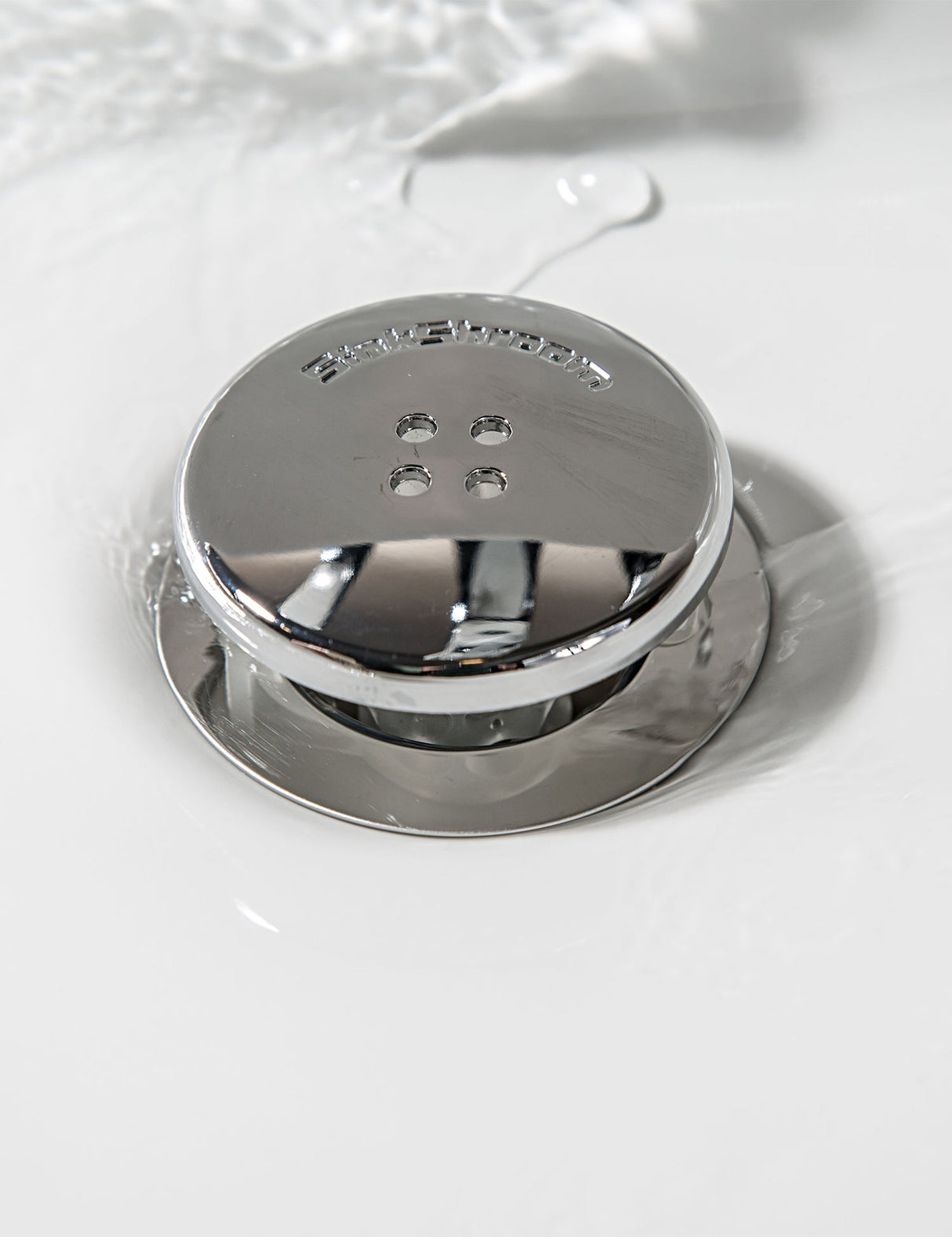 SinkShroom (Chrome Edition) The Hair Catcher That Prevents Clogged Bathroom Sink Drains from TubShroom.com