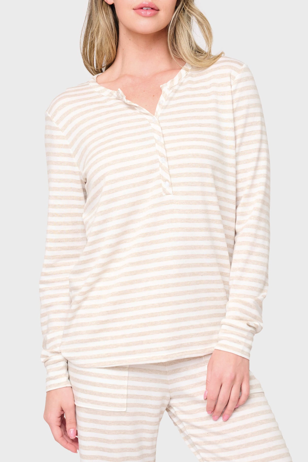 Serene Mornings Henley Top From Gibsonlook
