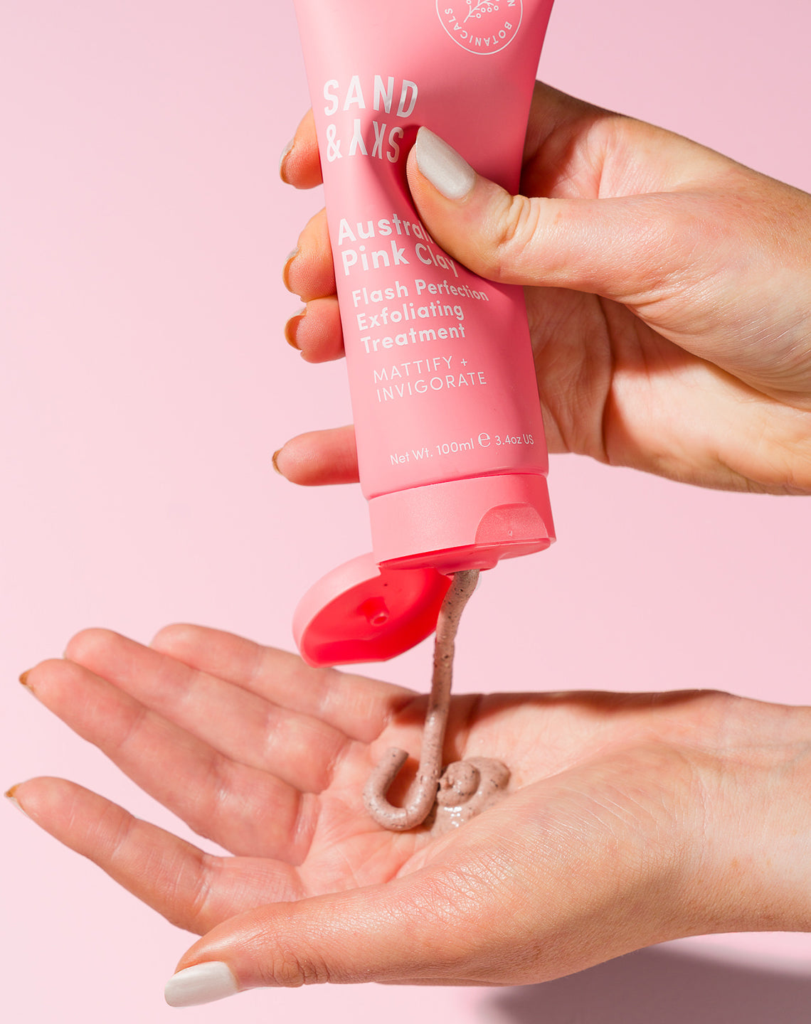 Australian Pink Clay Flash Perfection Exfoliator From Sand and Sky