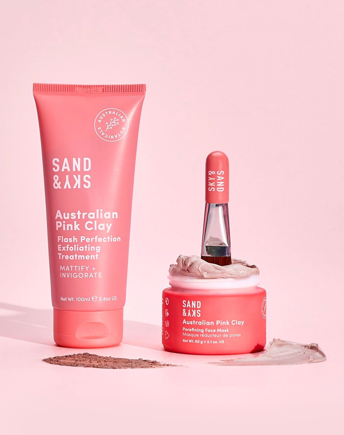 Australian Pink Clay Flash Perfection Exfoliator From Sand and Sky